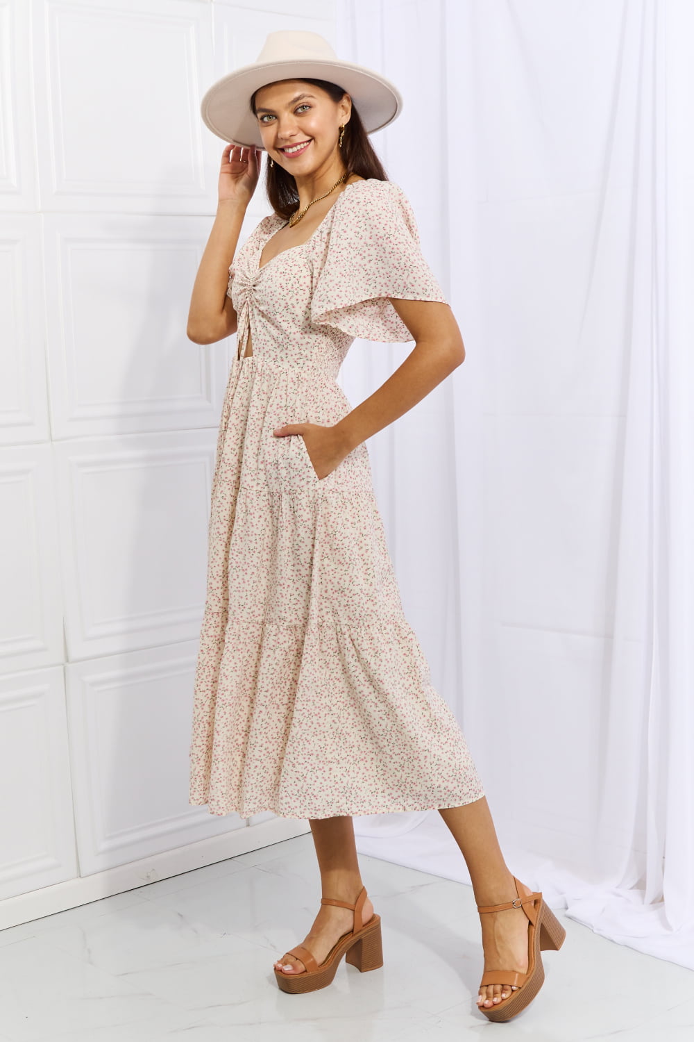 HEYSON'S Let It Grow Midi Dress