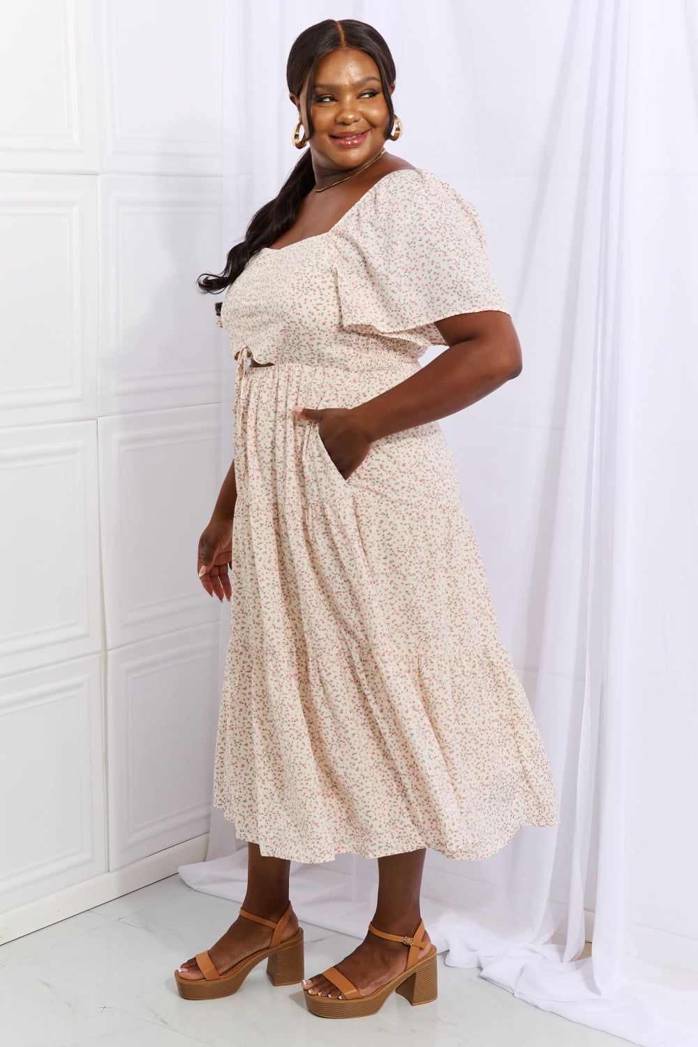 HEYSON'S Let It Grow Midi Dress