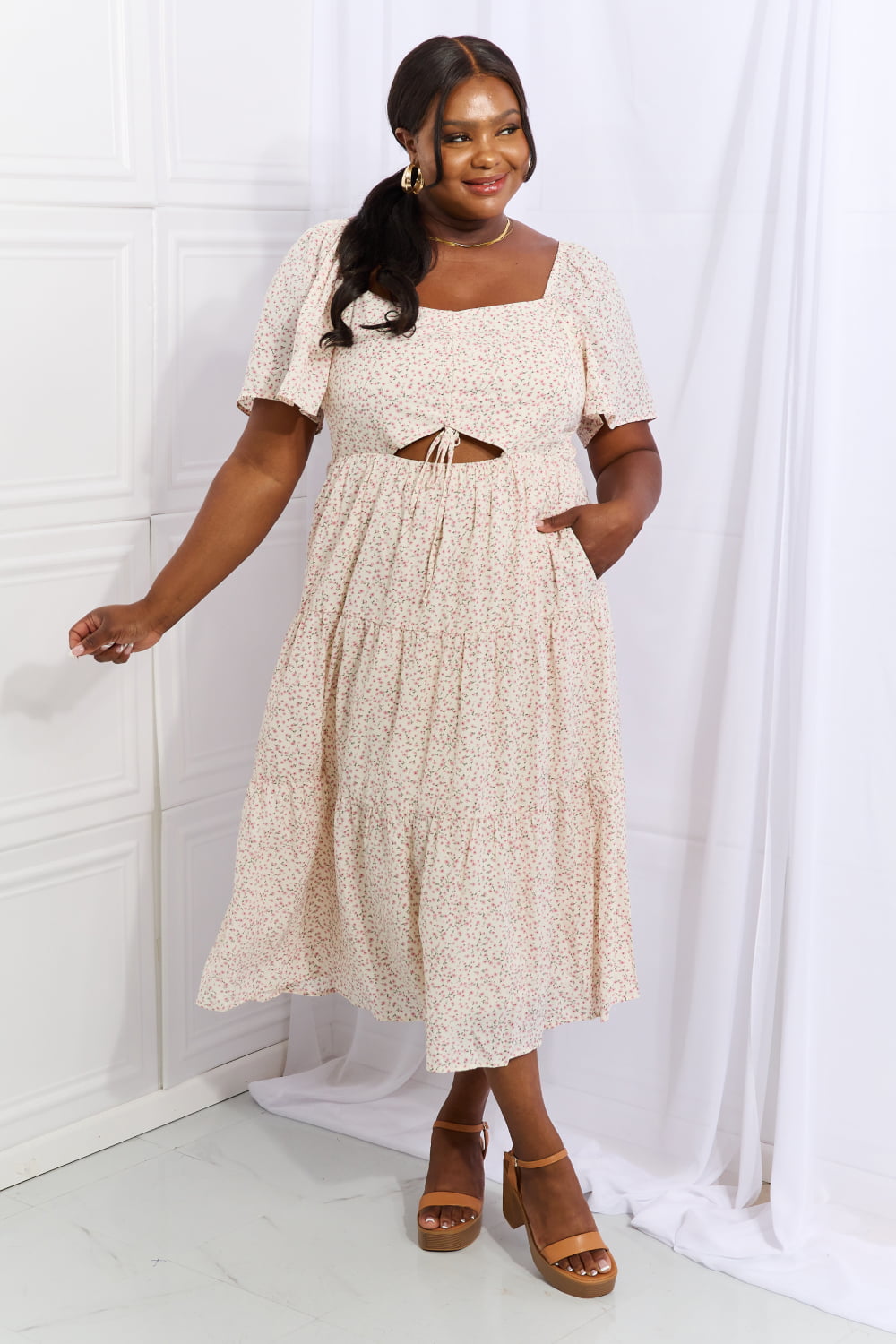 HEYSON'S Let It Grow Midi Dress