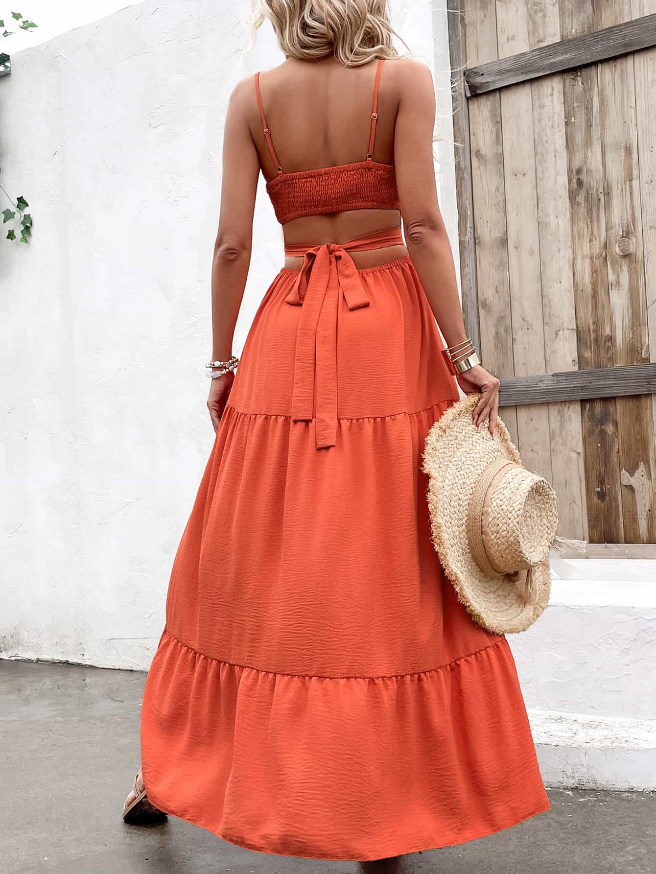 Apricot Maxi Dress
