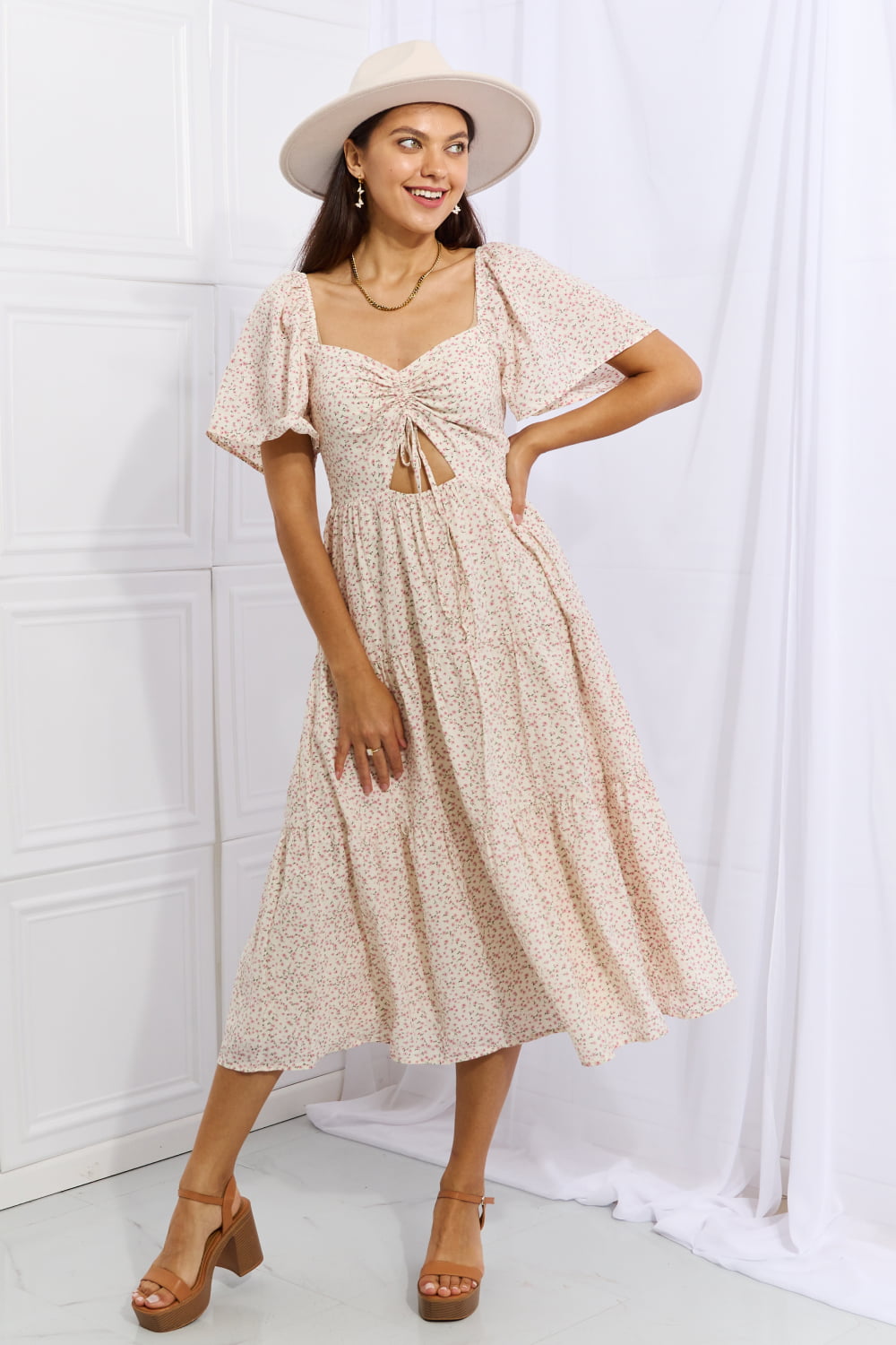 HEYSON'S Let It Grow Midi Dress