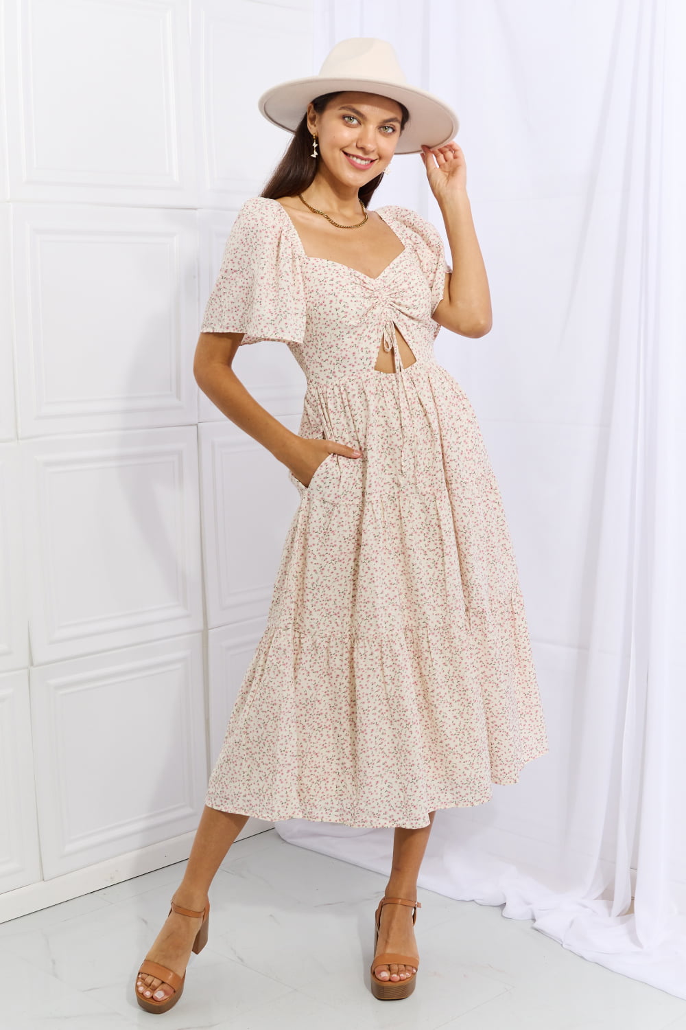 HEYSON'S Let It Grow Midi Dress