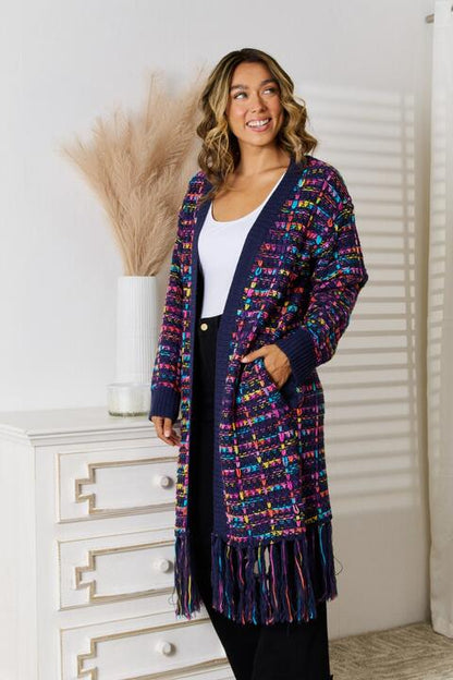 Cozy Delight Duster Cardigan in Blue