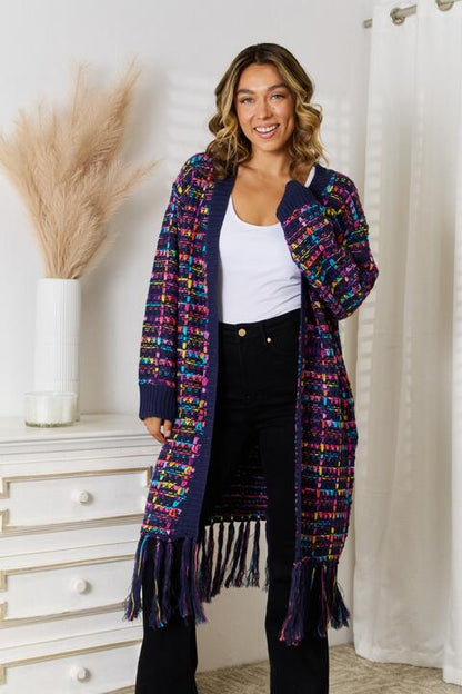 Cozy Delight Duster Cardigan in Blue