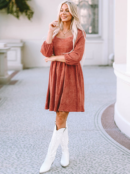 Autumn Aura Mini Dress