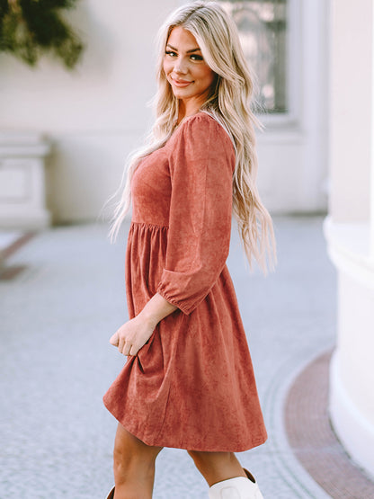 Autumn Aura Mini Dress