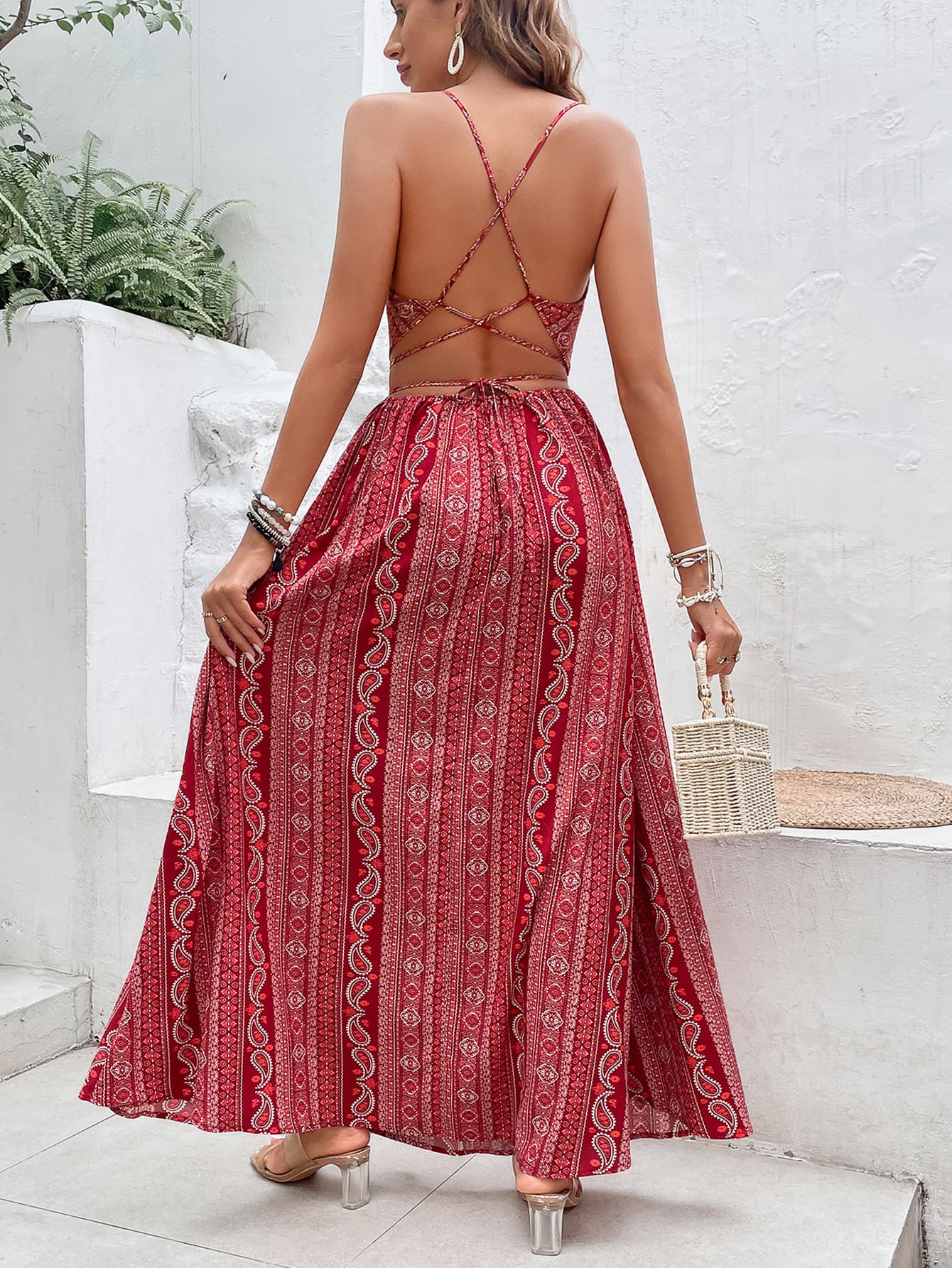 Pure Bliss Backless Maxi Dress